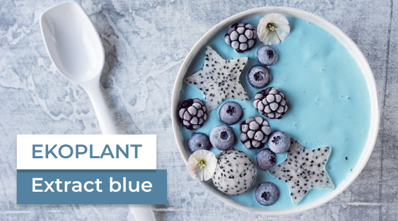 ECO RESOURCE ECOPLANT Extract Blue in the confectionery and dairy industry